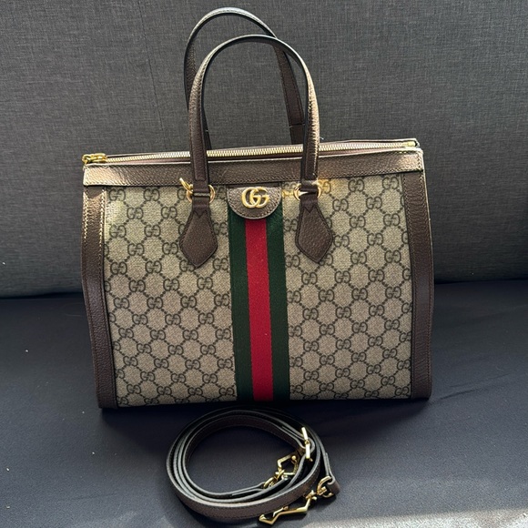 Gucci Ophidia GG  Medium Top Handle Tote Bag - Picture 1 of 9